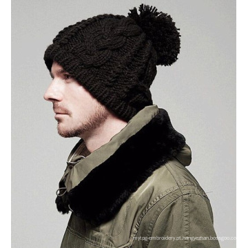 Moda Beckham mão tricô malha chapéu de inverno